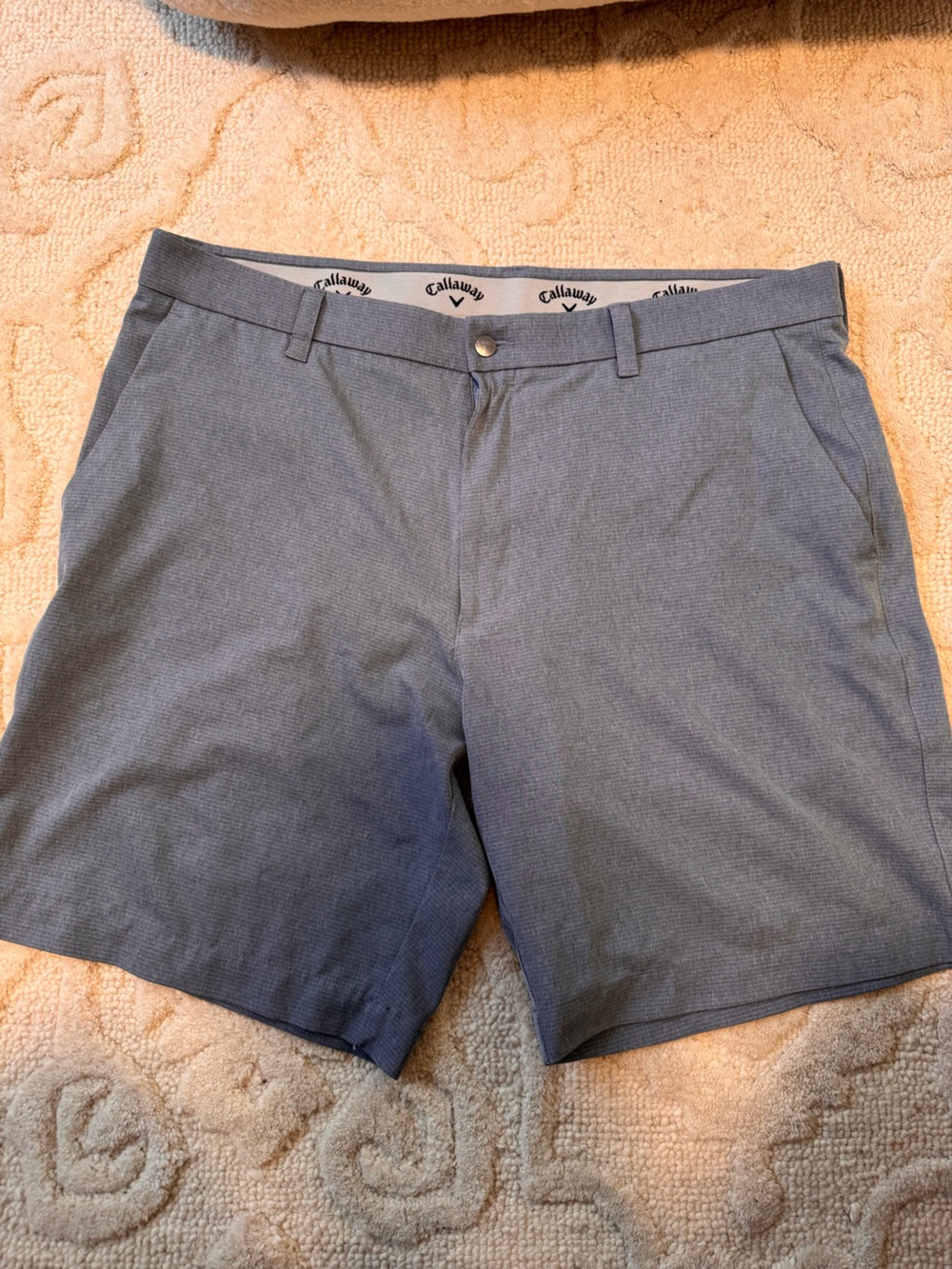 Callaway Men's Heather Gray Performance Hybrid Golf Shorts